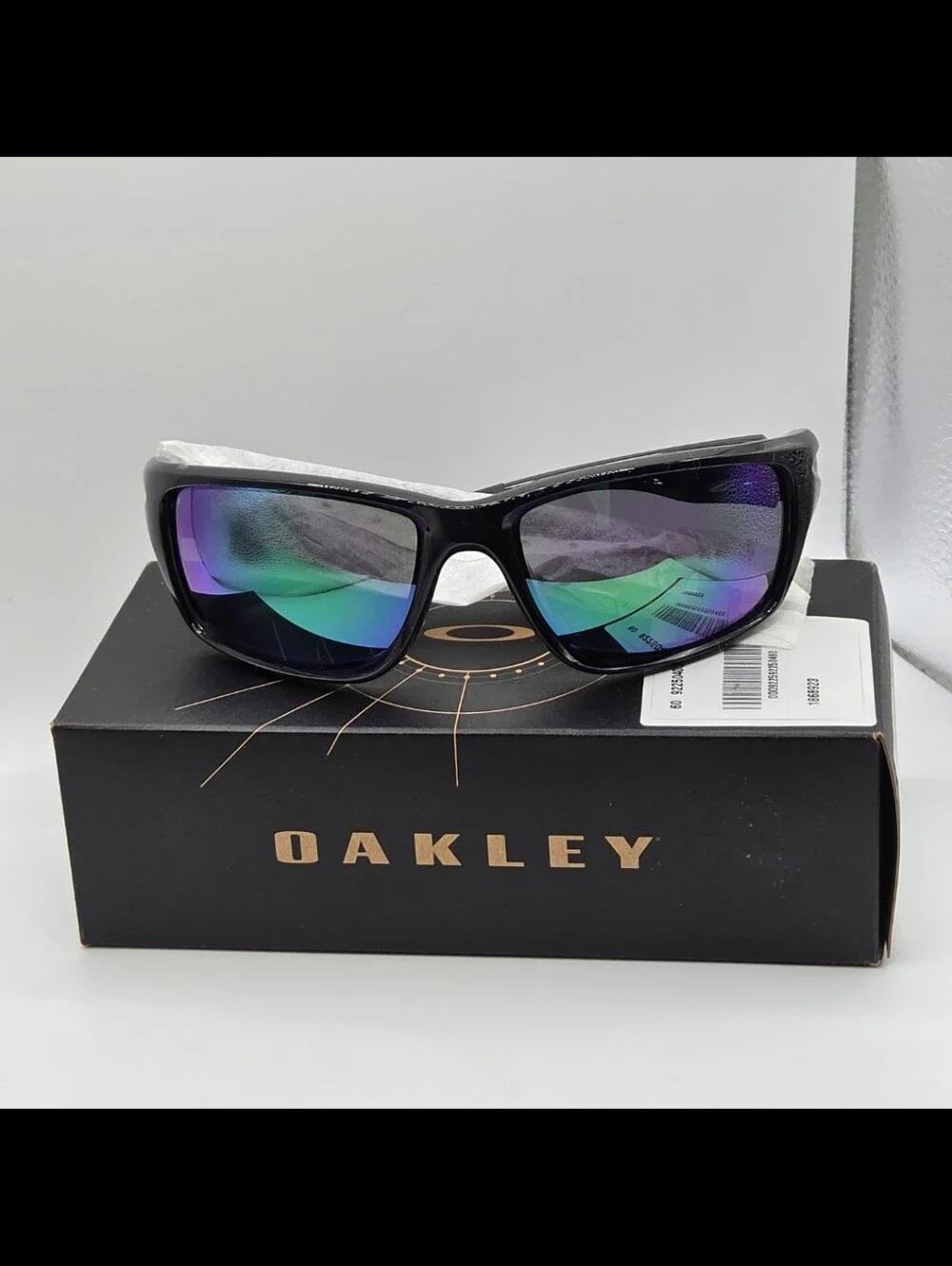 Oakley Canteen OO9225-04 Polarized Sunglasses Black Ink Jade Iridium NEW